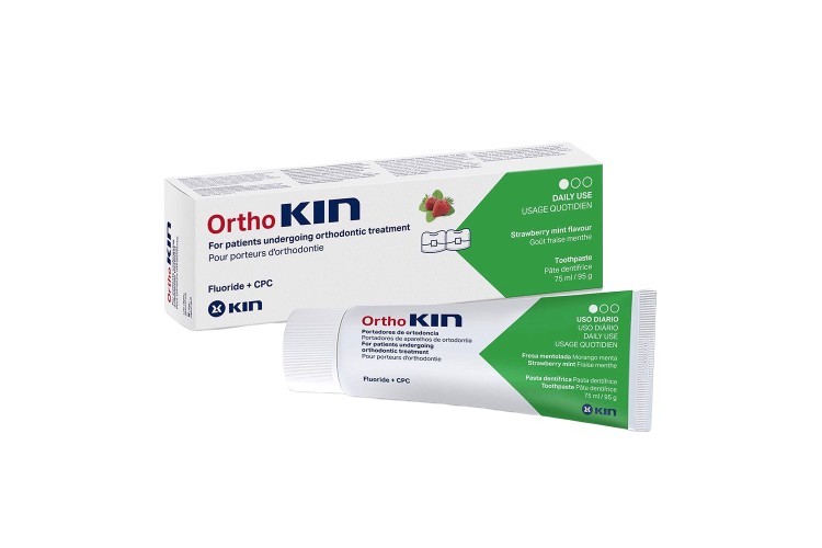 Kem đánh răng Kin Ortho có mùi hương dễ chịu và thay thế cho kem đánh răng hàng ngày