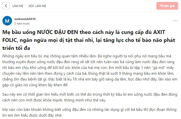 Bà bầu uống nước đậu đen rang được không Bà bầu uống nước đậu đen rang được không