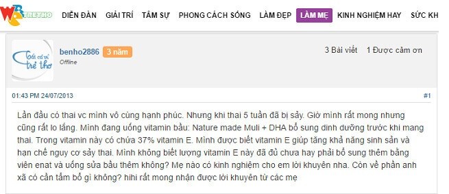 Nature Made Prenatal Multi + DHA reviews chi tiết Nature Made Prenatal Multi + DHA reviews