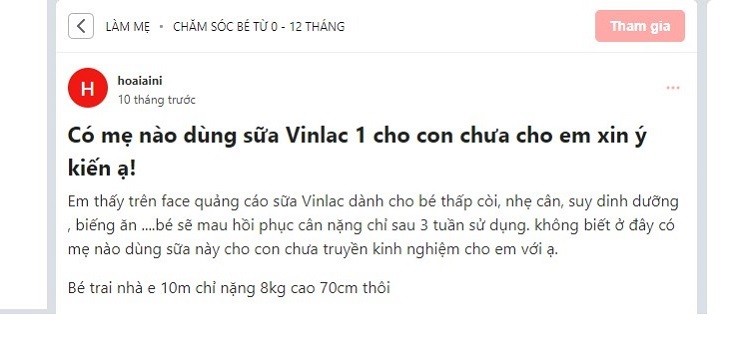 Review sữa Vinlac Baby sữa Vinlac Baby giá bao nhiêu, sữa Vinlac Baby 400g giá bao nhiêu, giá sữa Vinlac Baby, sữa Vinlac Baby 900g giá bao nhiêu, sữa Vinlac Baby mua ở đâu, sữa Vinlac Baby có tốt không webtretho