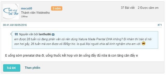 Nature Made Prenatal Multi + DHA, Nature Made Prenatal Multi + DHA có tốt không