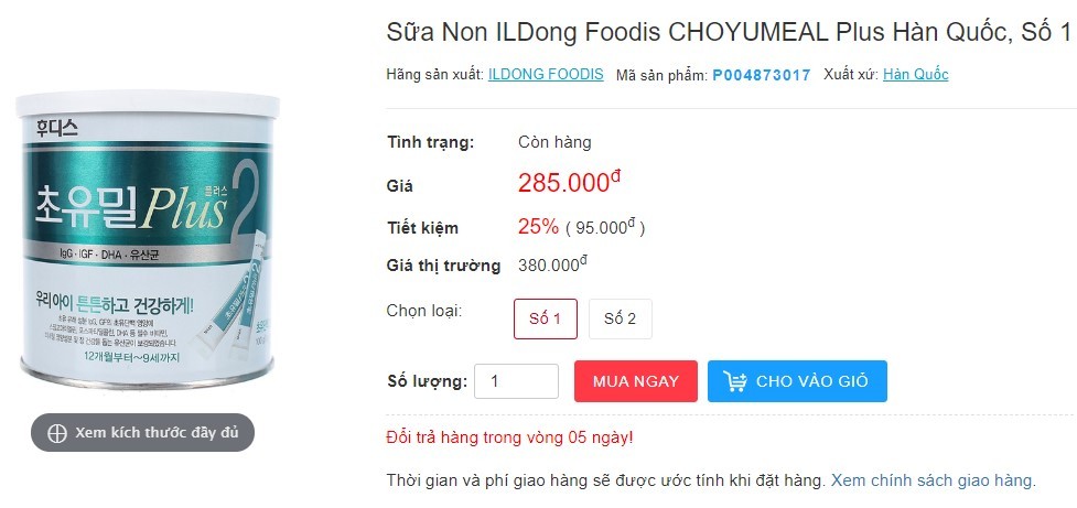 cách dùng sữa non ILdong, sữa non ILdong có cho vào cháo được không, sữa non ILdong giá bao nhiêu