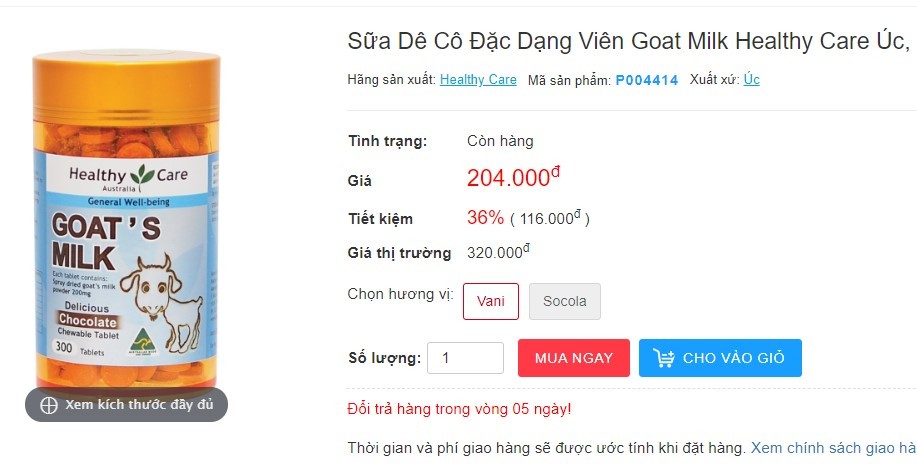 Review sữa dê cô đặc dạng viên Healthy Care Goat Milk có tốt không goat milk cream, goats milk moisturising cream, Healthy Care Goat Milk, Healthy Care Goat Milk vanilla flavour chewable 300 tablets, Healthy Care Goat Milk chocolate 300 tablets, Healthy Care Goat Milk vanilla flavour chewable, Healthy Care Goat Milk 300 tablets