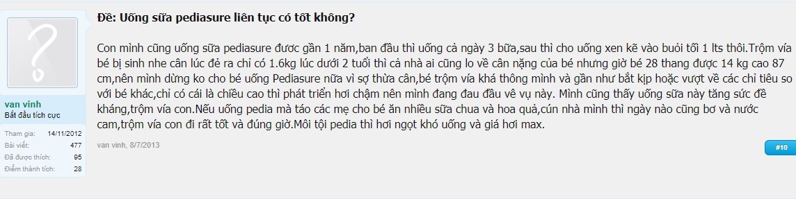 Đánh giá sữa Pediasure có tốt không Sữa Pediasure có tốt không, sữa Pediasure giá bao nhiêu, sữa Pediasure có táo bón không, sữa Pediasure có tăng cân không, mua sữa Pediasure chính hãng ở đâu, sữa Pediasure nga có tốt không