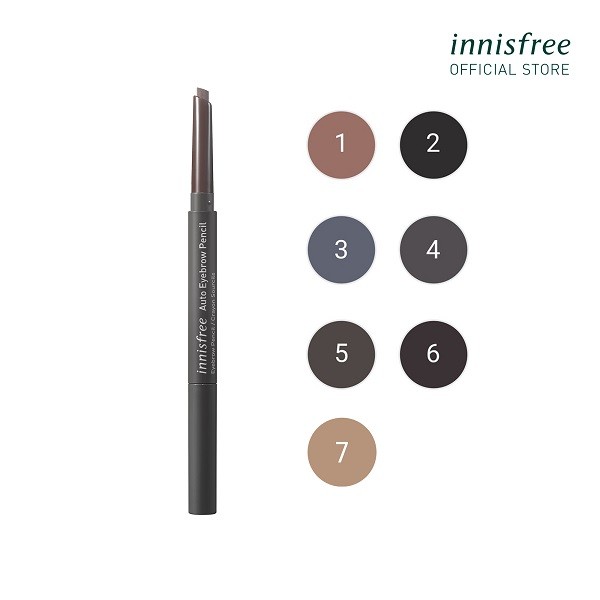 bảng màu chì kẻ mày innisfree, kẻ mày innisfree bảng màu, chì kẻ mày innisfree màu nào đẹp nhất, chì kẻ mày innisfree auto eyebrow pencil bảng màu, bảng màu của chì kẻ mày innisfree