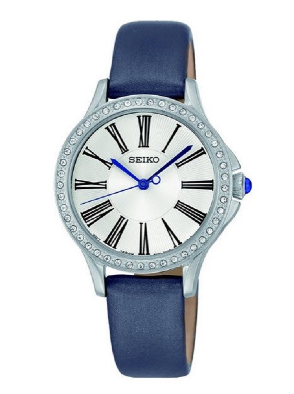 đồng hồ seiko nữ dây da, đồng hồ seiko nữ dây da mặt tròn, đồng hồ seiko nữ dây da mặt vuông