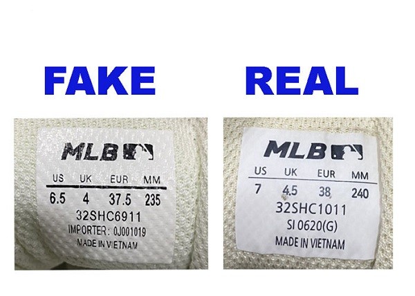 cách check giày mlb chính hãng, cách nhận biết giày mlb chính hãng, cách kiểm tra giày mlb chính hãng, phân biệt giày mlb chính hãng, cách phân biệt giày mlb real và fake, cách phân biệt giày mlb thật giả