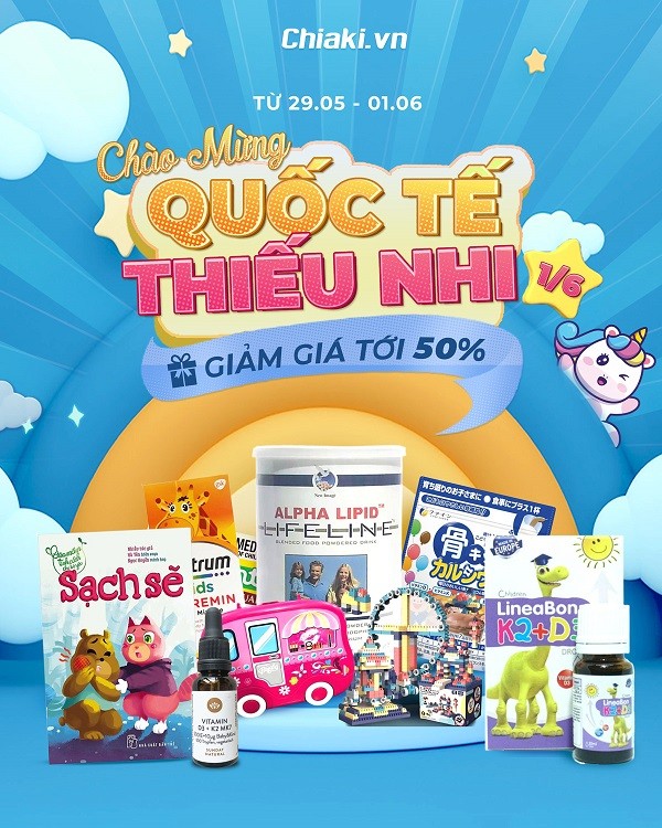 Chiaki Sate up to 50% Chào mừng quốc tế thiếu nhi 01/06