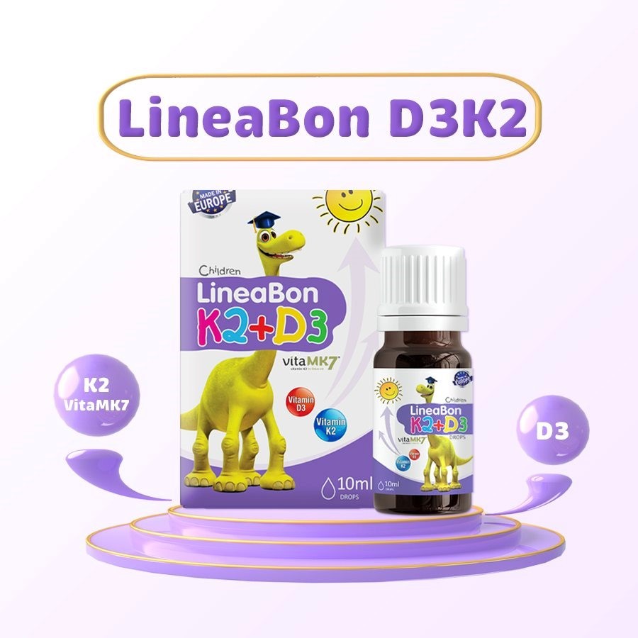 Vitamin D3 + K2 LineaBon hỗ trợ hấp thụ canxi