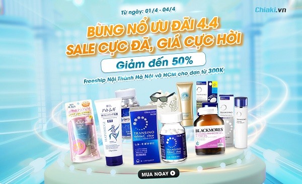 BÙNG NỔ ƯU ĐÃI 4/4: Chiaki SALE cực đã, giá cực hời, giảm đến 50%