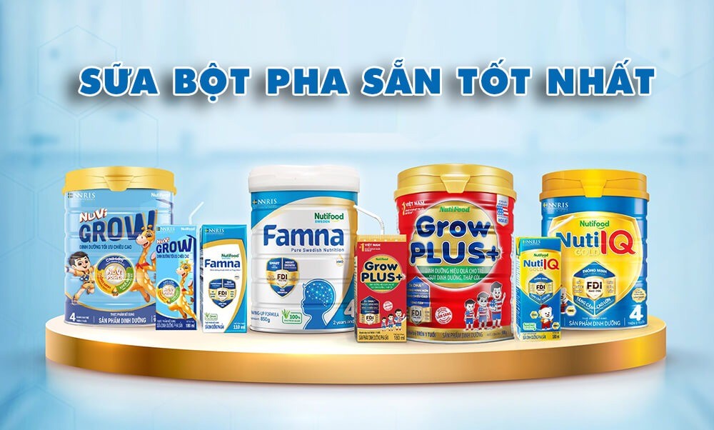 Top sữa bột pha sẵn tốt nhất